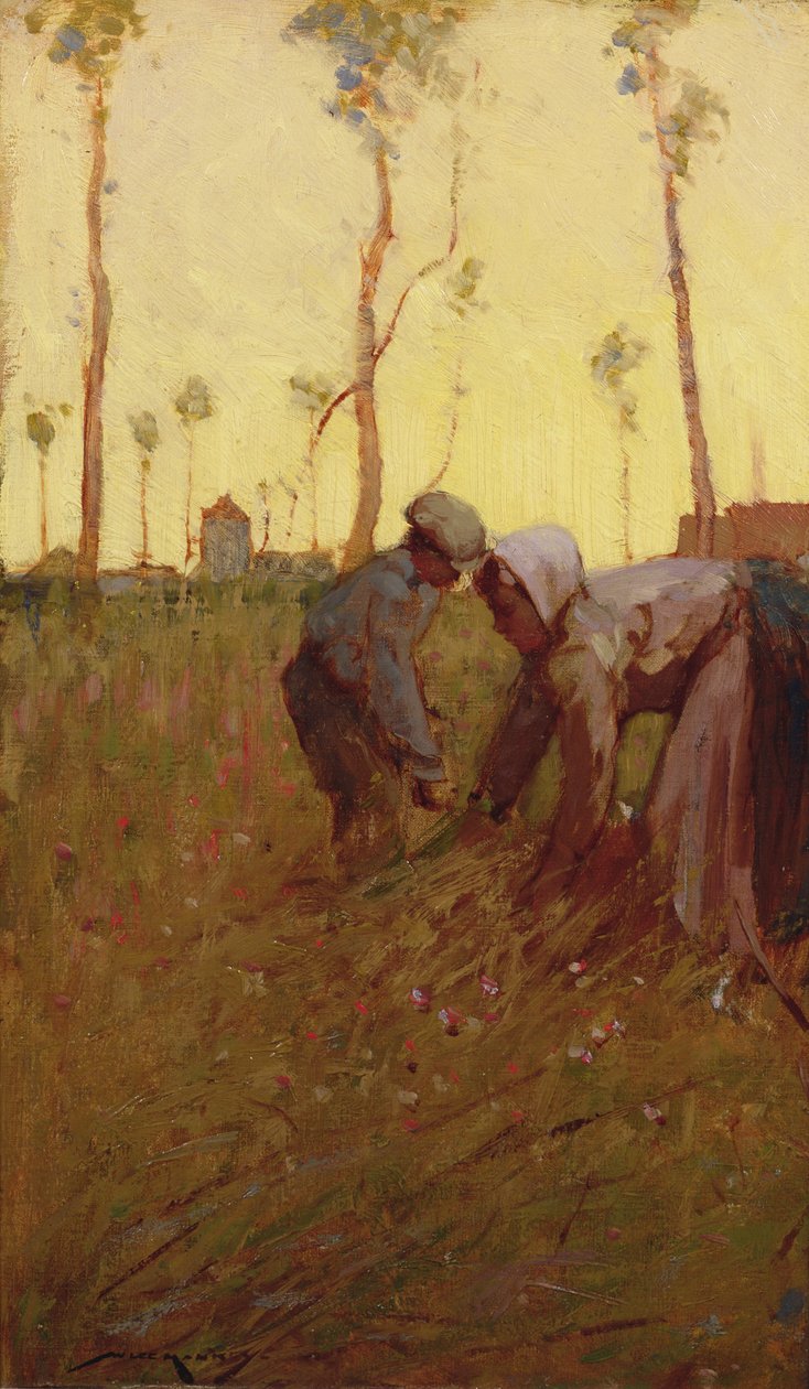 Hay Time (olje på lerret) av William Lee Hankey