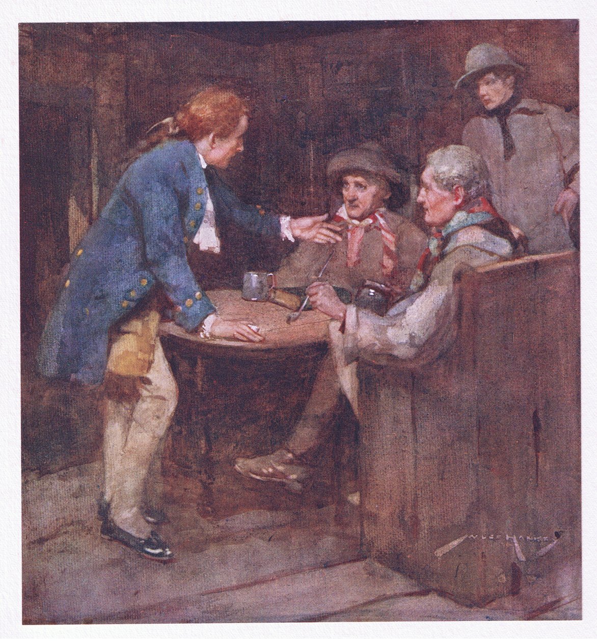 Jeg hadde fortsatt forhåpninger, for stolthet følger oss fortsatt (farge litho) av William Lee Hankey