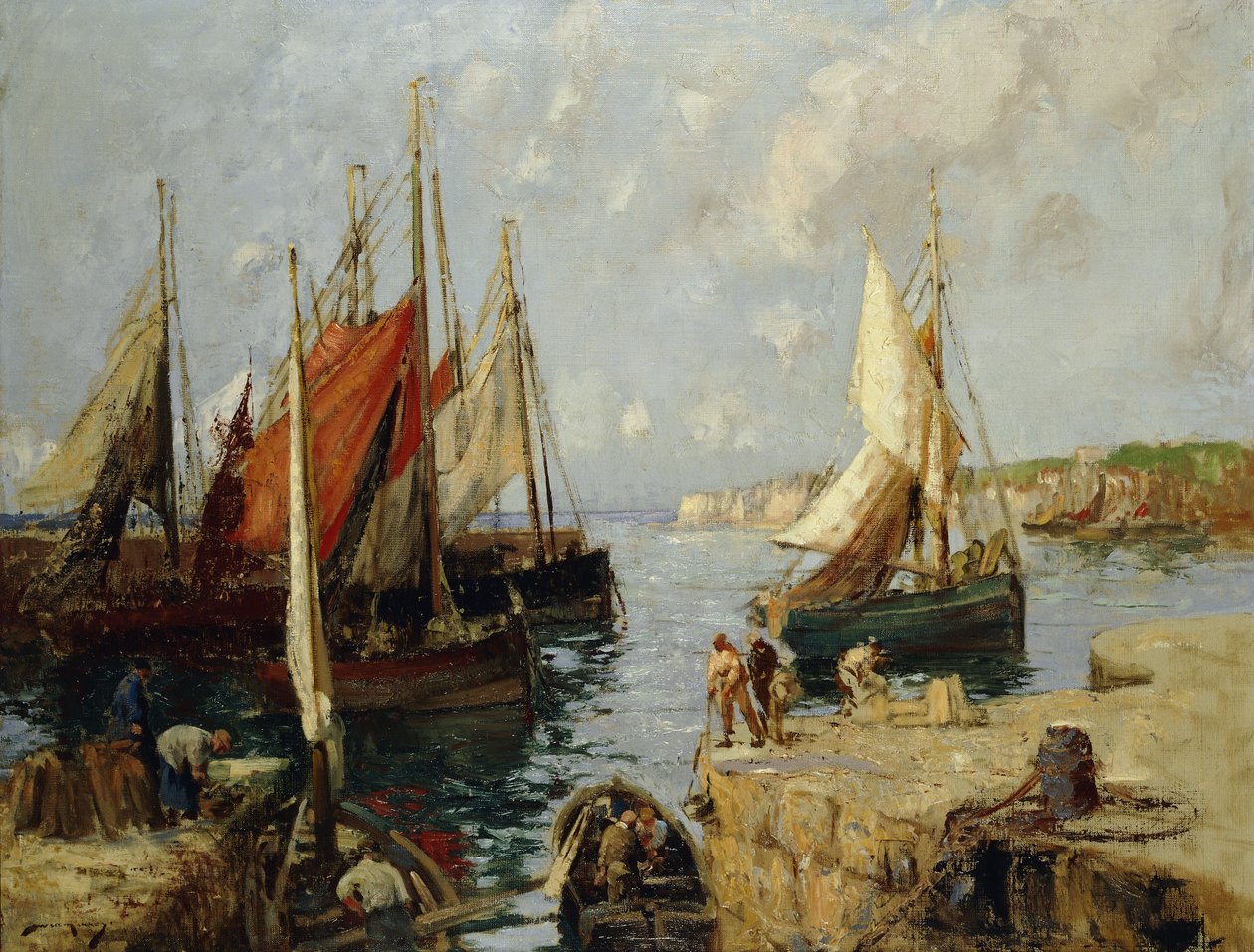 Blåskjellbåter, Honfleur av William Lee Hankey
