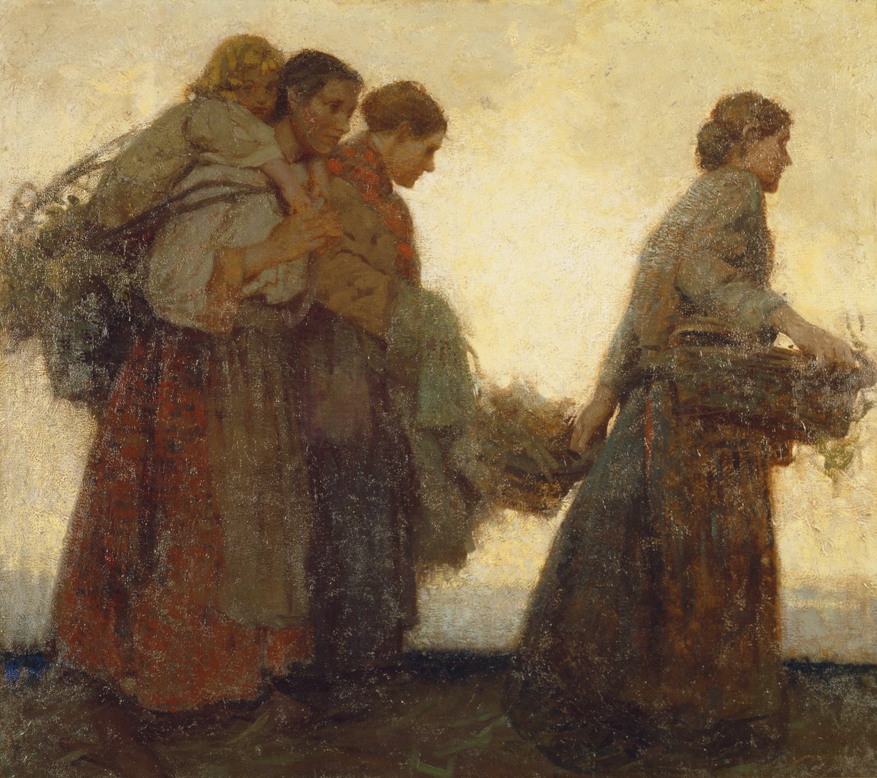 On the Dykes, ca. 1910 (olje på lerret) av William Lee Hankey