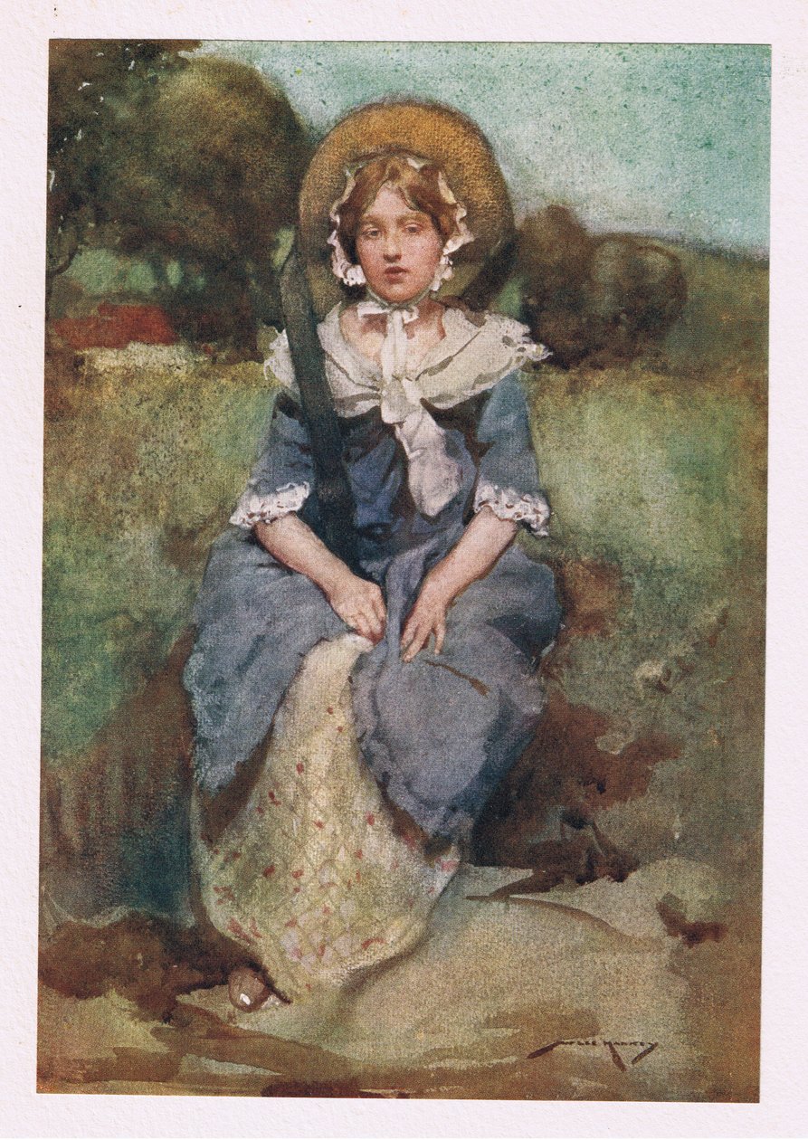 Forringer hver lånte sjarm som kjolen gir, deler nå med kunsten øynenes triumf (farge litho) av William Lee Hankey