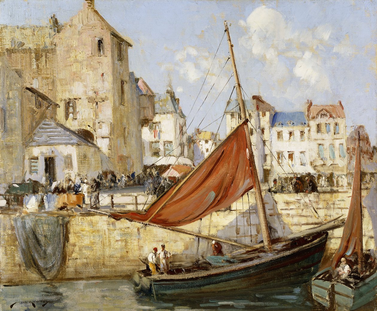 Havnen, Honfleur av William Lee Hankey