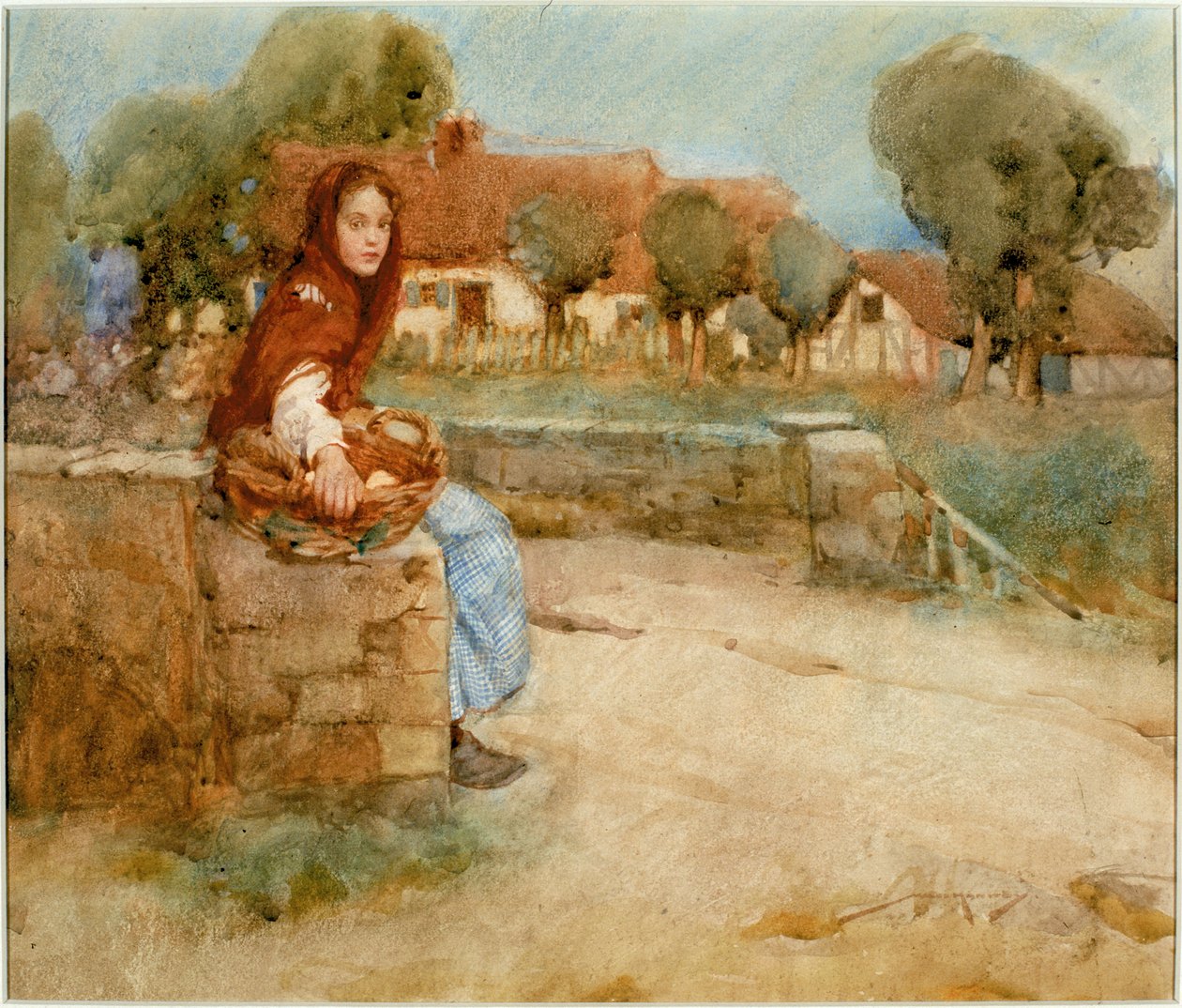 The Time was Young, ca. 1903-14 (Akvarell) av William Lee Hankey