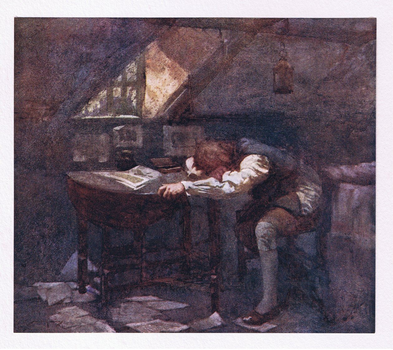 Du kilde til all min lykke, og all min ve, du fant meg fattig i begynnelsen, og holder meg slik (farge litho) av William Lee Hankey