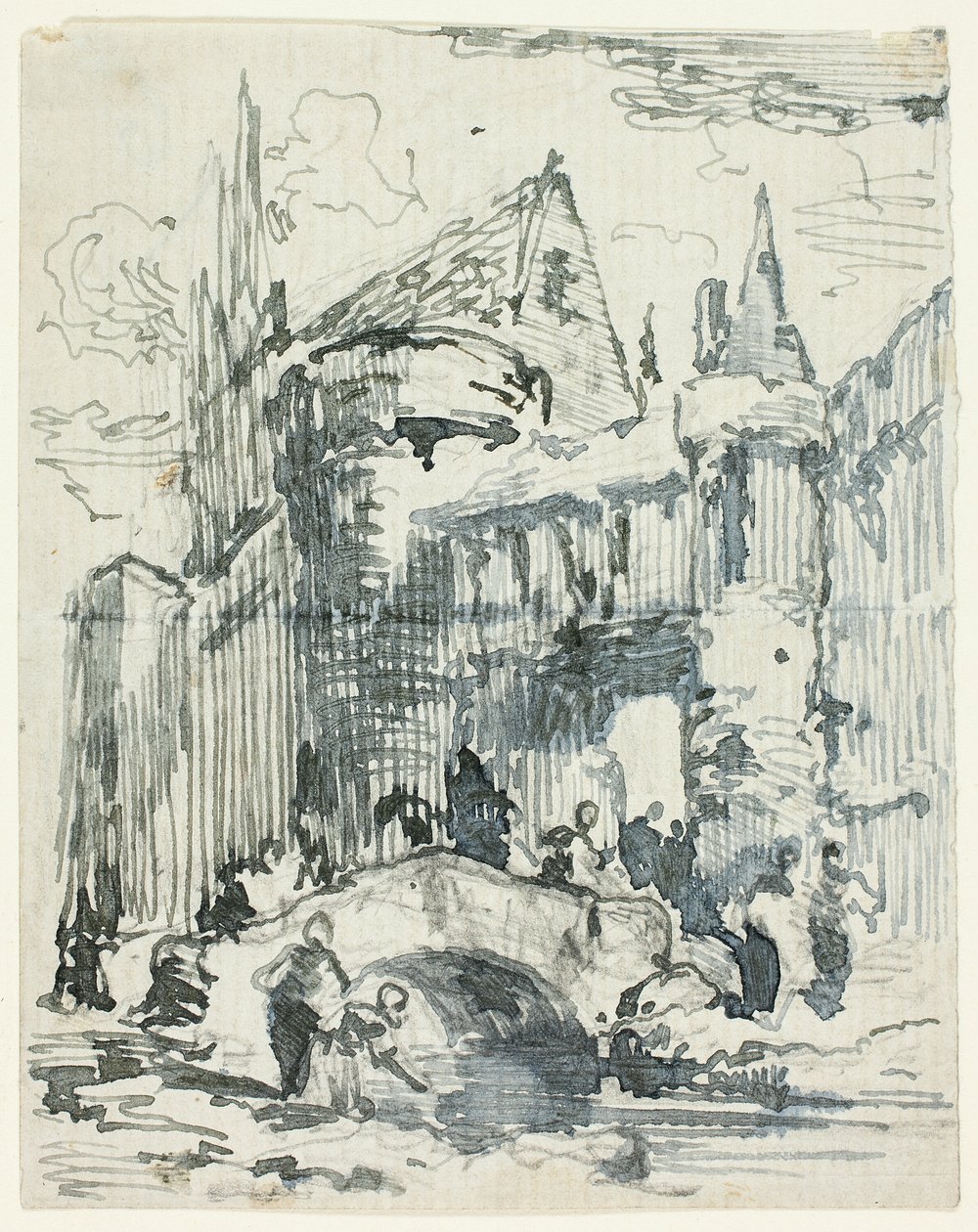 Bybro og portal av William Leighton Leitch