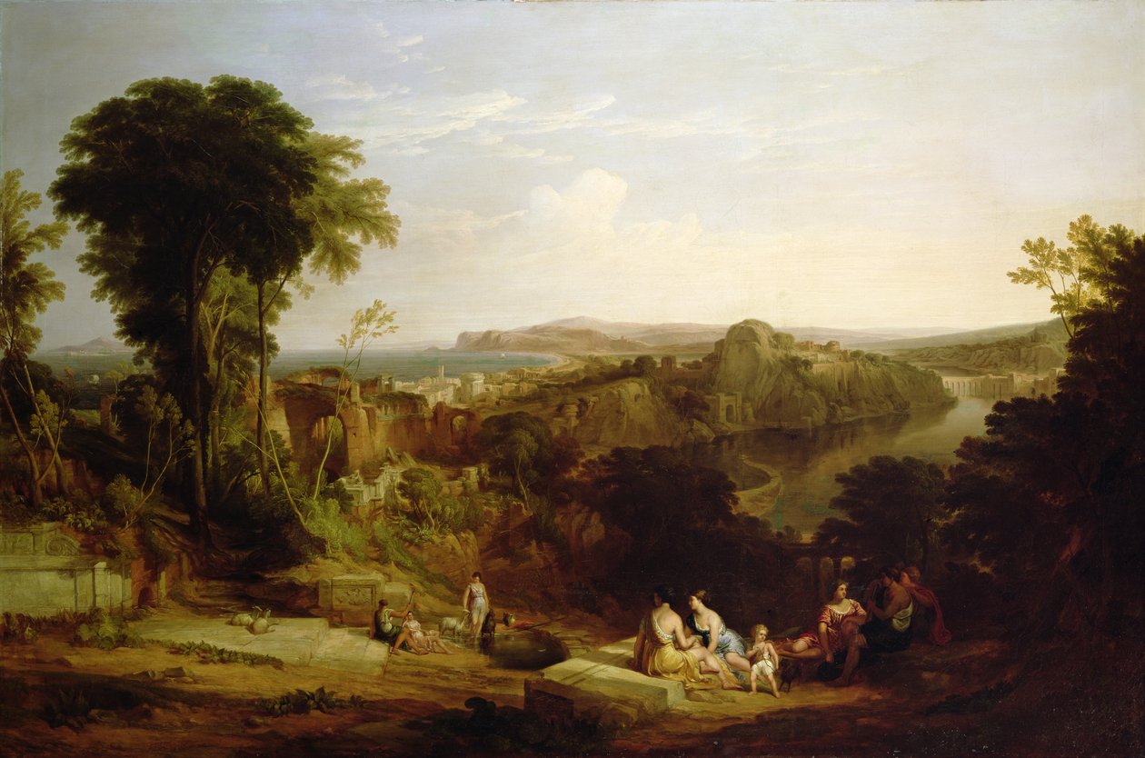 Villa of Lucullus på Misenum i Napolibukta av William Leighton Leitch