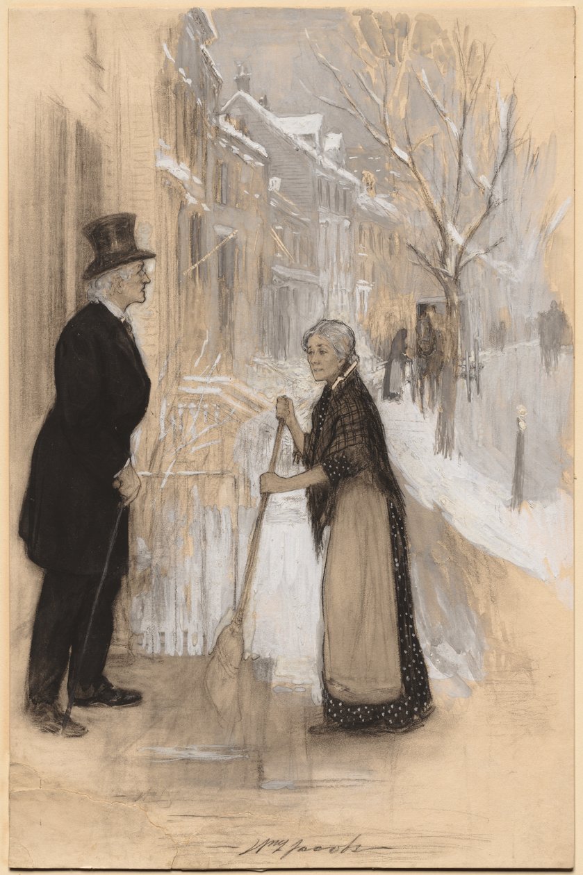 Skisse for å illustrere Not Honorably Discharged, 1904. av William Leroy Jacobs