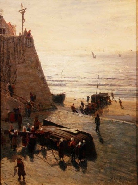 Tørking av nettene av William Lionel Wyllie