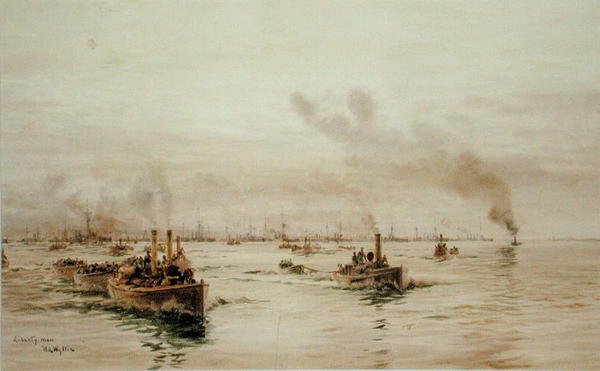 Liberty Men (akvarell på papir) av William Lionel Wyllie