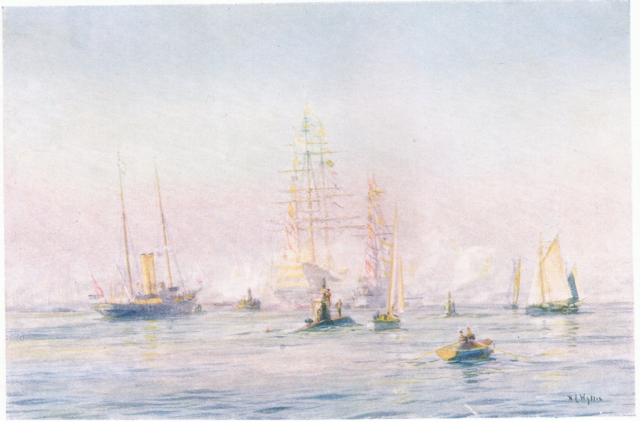 Portsmouth havn 1912, 1915 av William Lionel Wyllie