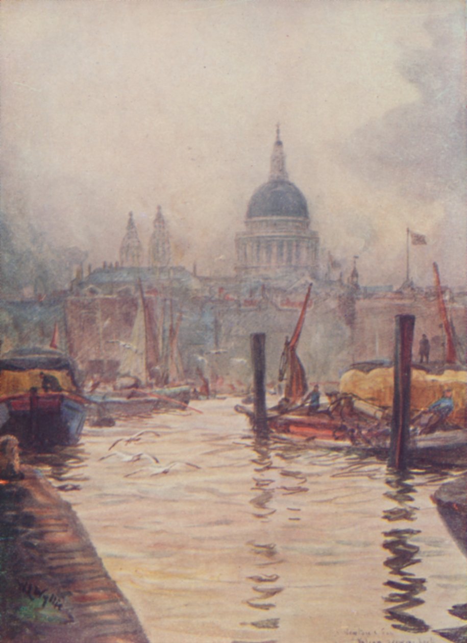 St. Pauls Cathedral, London, 1910 av William Lionel Wyllie