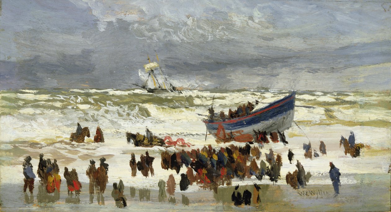 Lanseringen av livbåten av William Lionel Wyllie