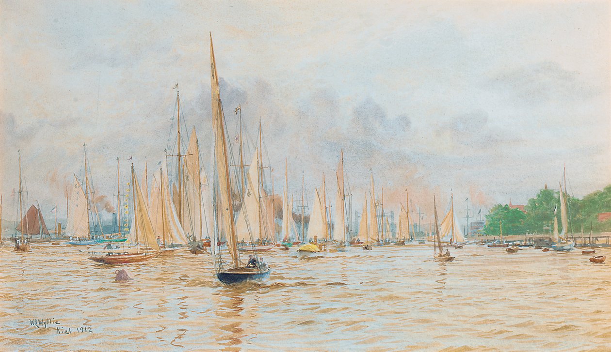 Regattaen i Kiel av William Lionel Wyllie