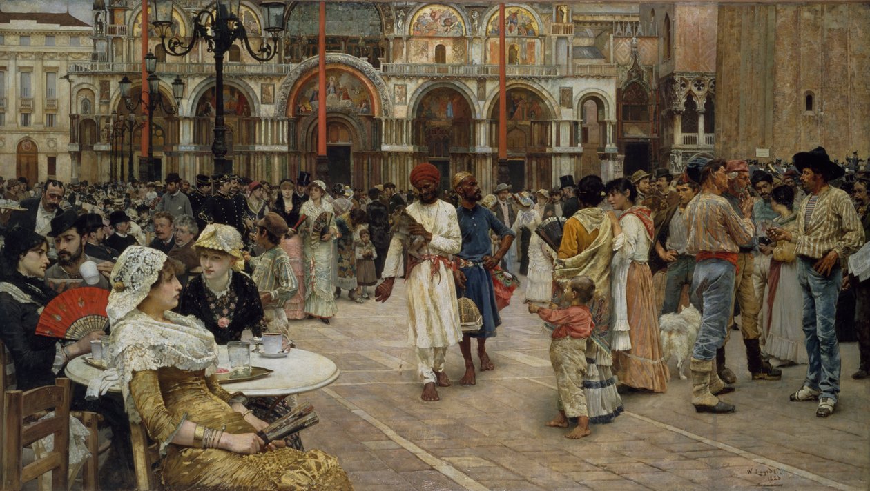 Piazza di San Marco, Venezia, 1883 av William Logsdail