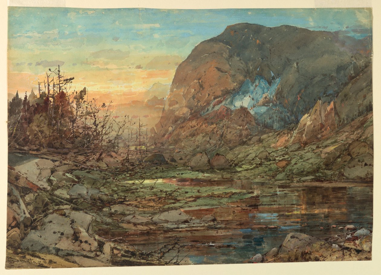 Carter Dome fra Carter Lake, New Hampshire av William Louis Sonntag
