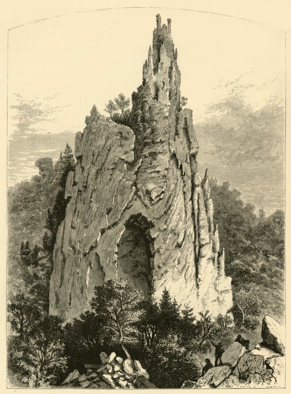 'Cathedral Rock', 1872. av William Ludwell Sheppard