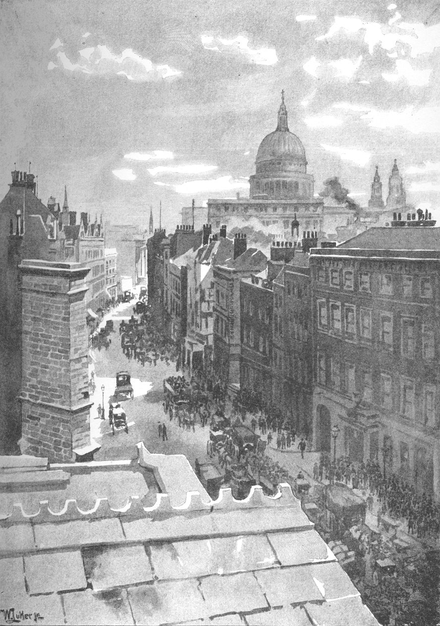 Aldersgate Street, 1891 av William Luker