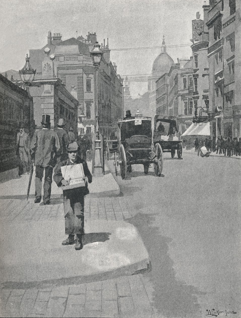 Cannon Street, 1891 av William Luker