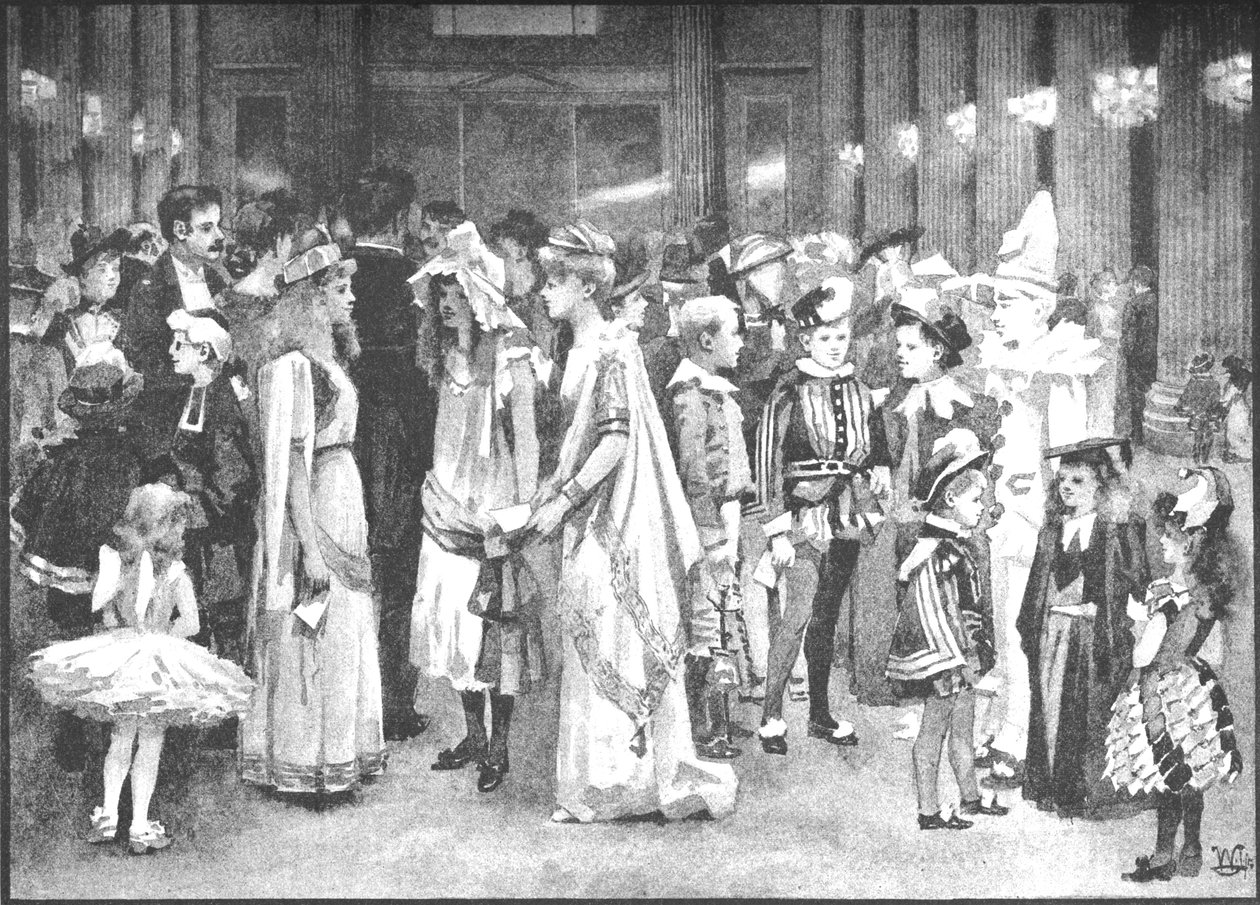 Ungdomsball i Mansion House - Between the Dances, 1891 av William Luker