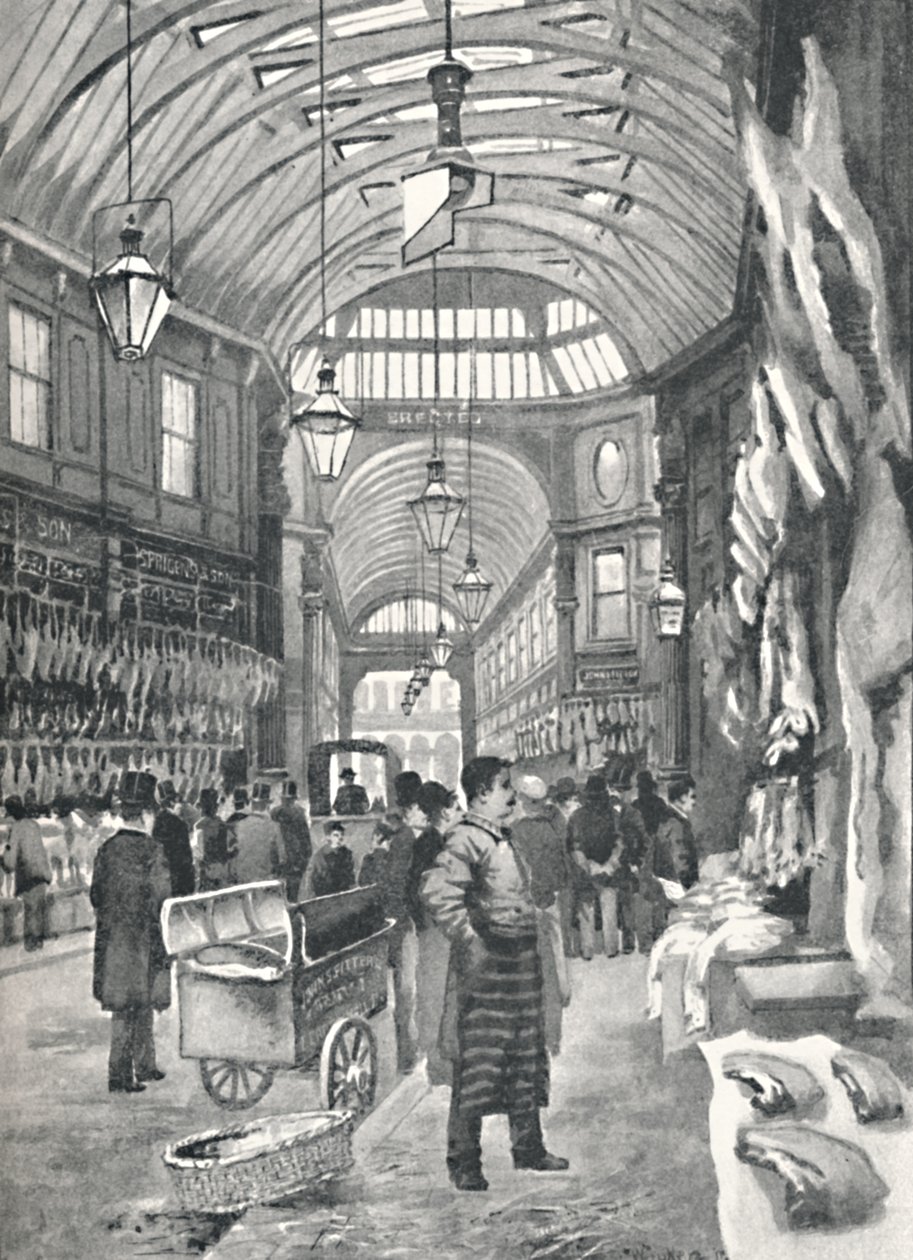 Leadenhall Market, 1891 av William Luker