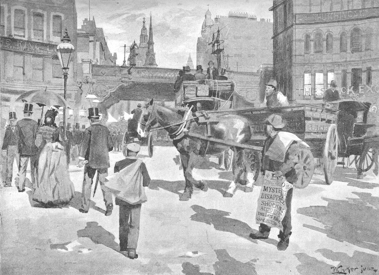 Ludgate Circus, 1891 av William Luker