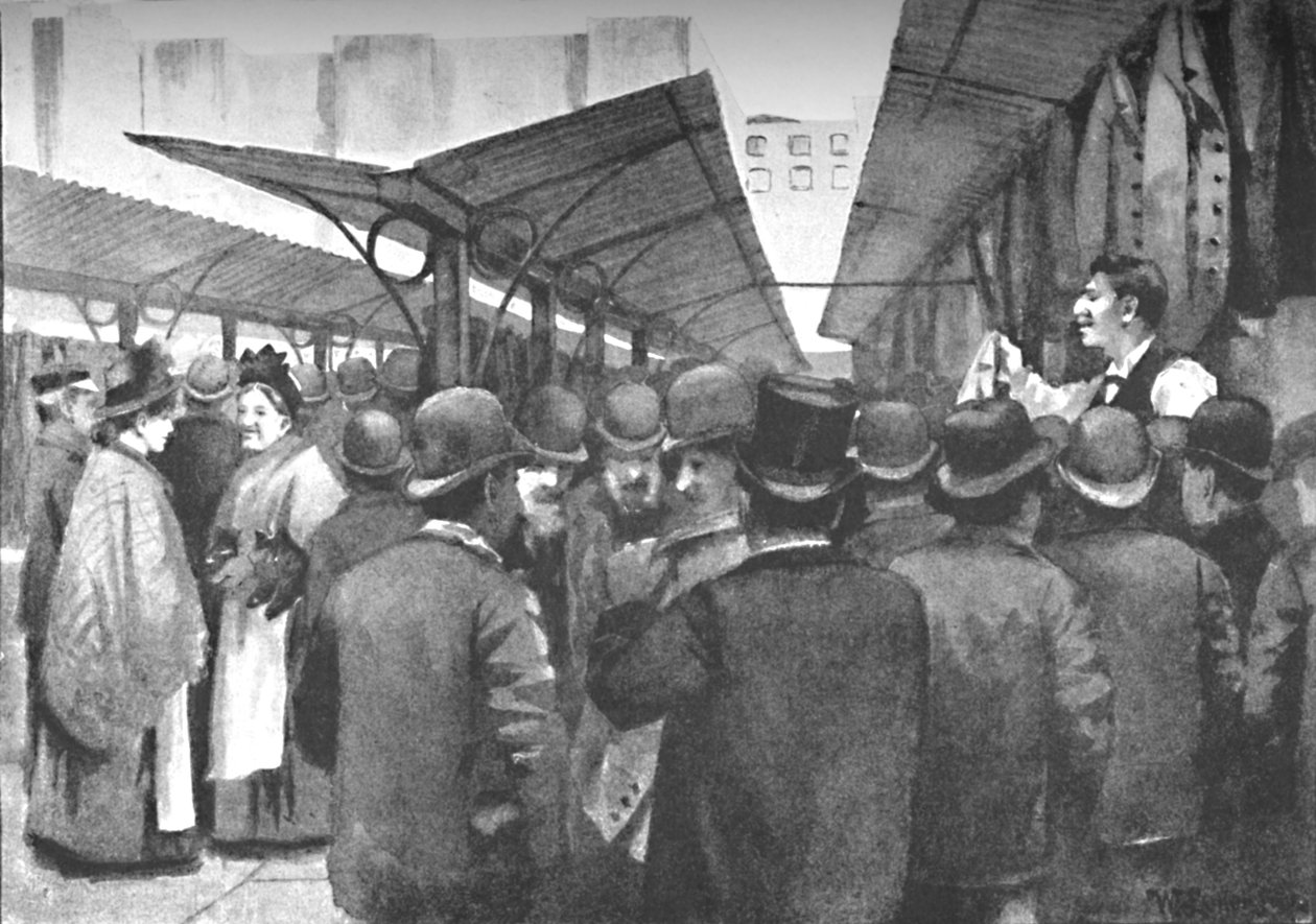 Old Clothes Market, Houndsditch, 1891 av William Luker