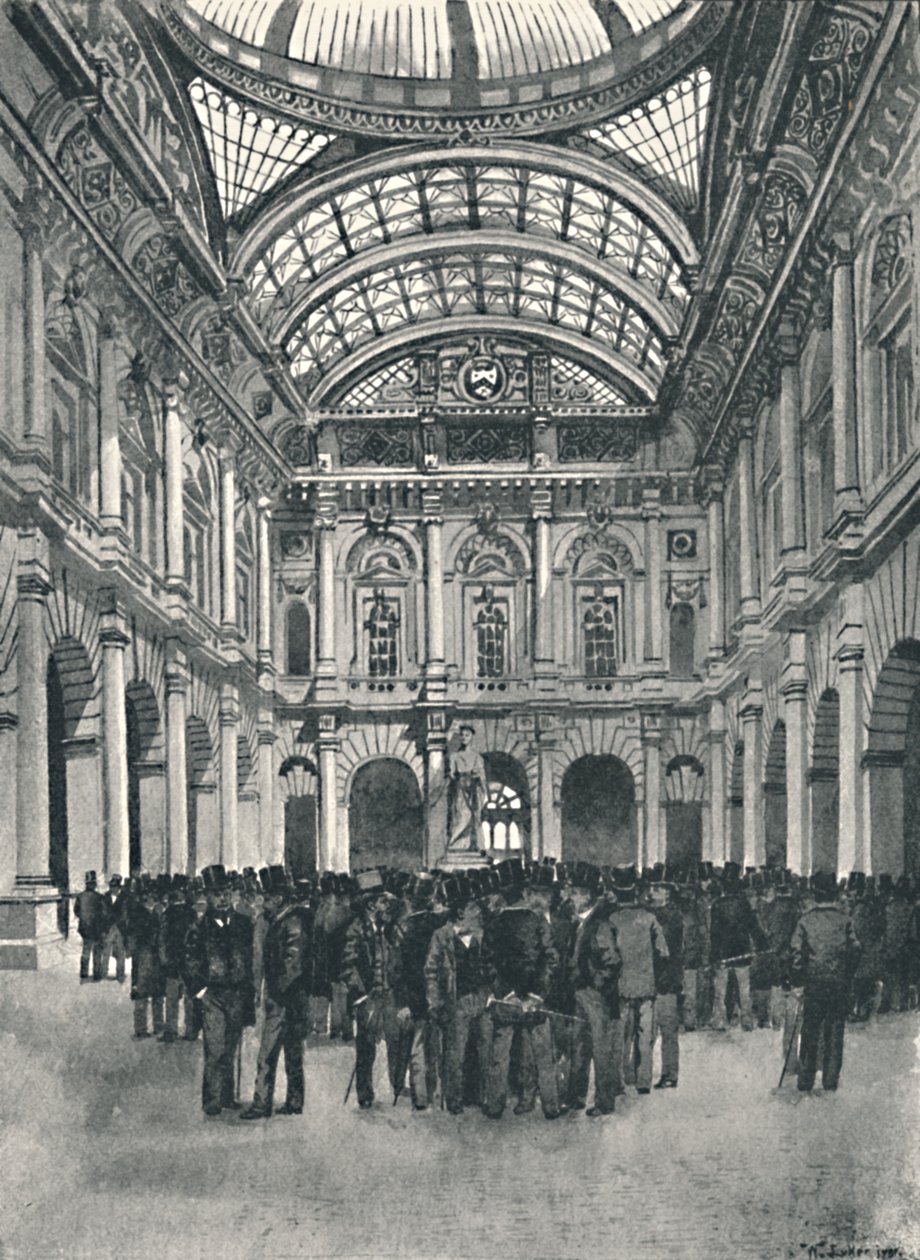 Ved endring - Royal Exchange, 1891 av William Luker