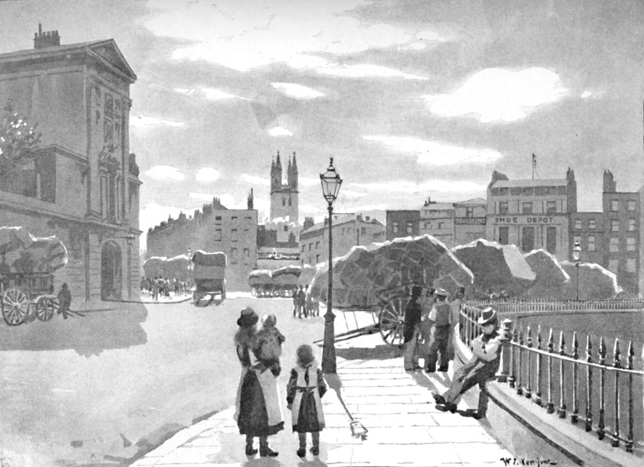 Smithfield og St. Bartholomews Hospital, 1891 av William Luker