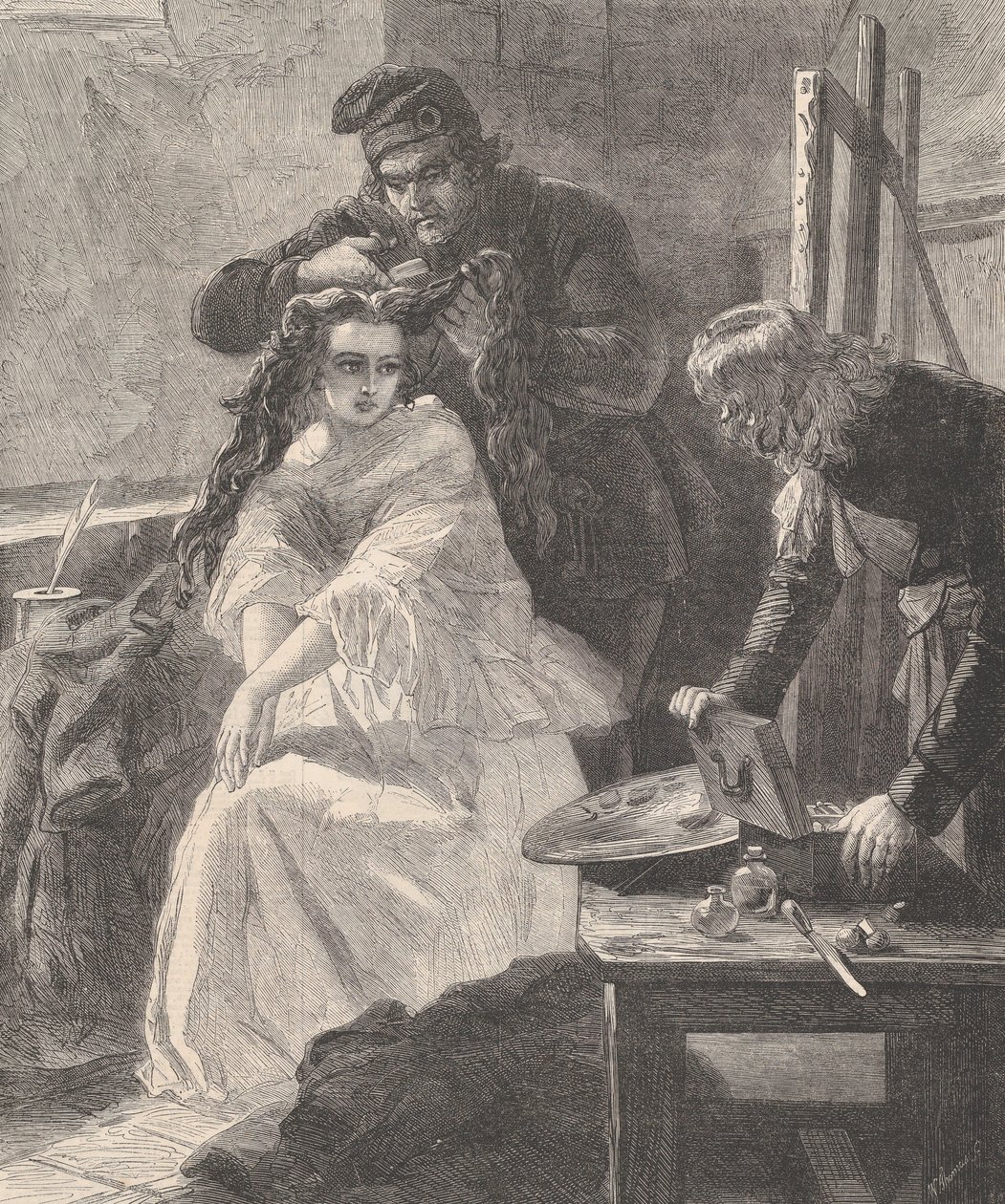 La Toilette des Morts, fra Illustrated London News, 25. juli 1863. av William Luson Thomas