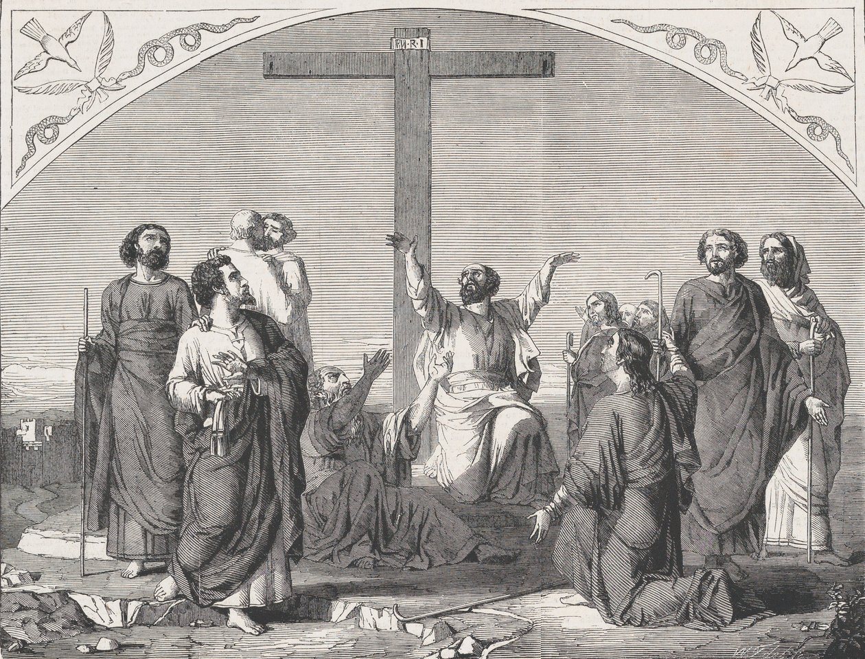 The Mission of the Apostles, fra Illustrated London News, 30. oktober 1865. av William Luson Thomas
