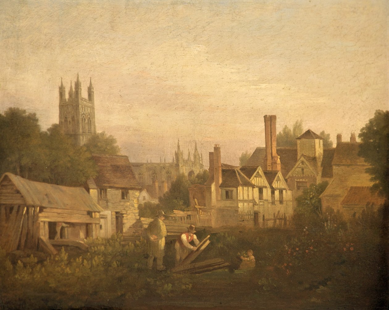 Gloucester fra Nordvest, ca. 1820 av William Marlow