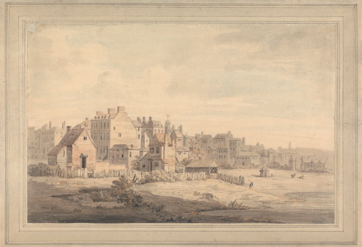 Hus ved elvebredden av William Marlow