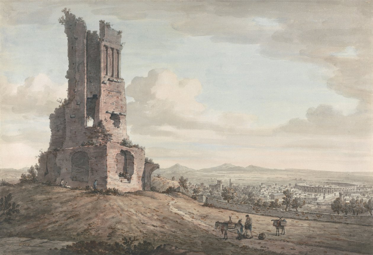 Nîmes fra Tour Magne av William Marlow