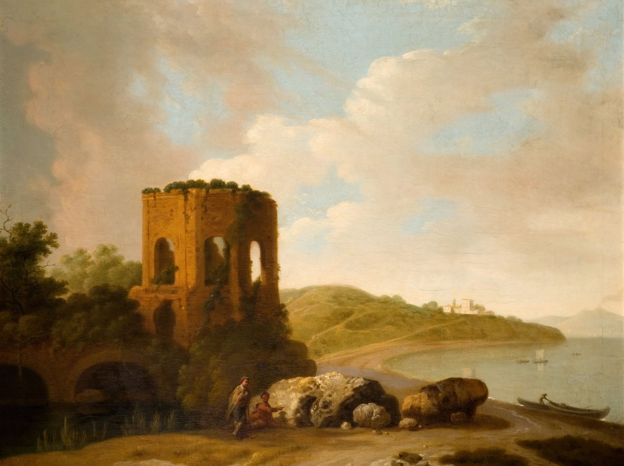 The Temple of Venus, Bay Of Baiae, 1800. av William Marlow