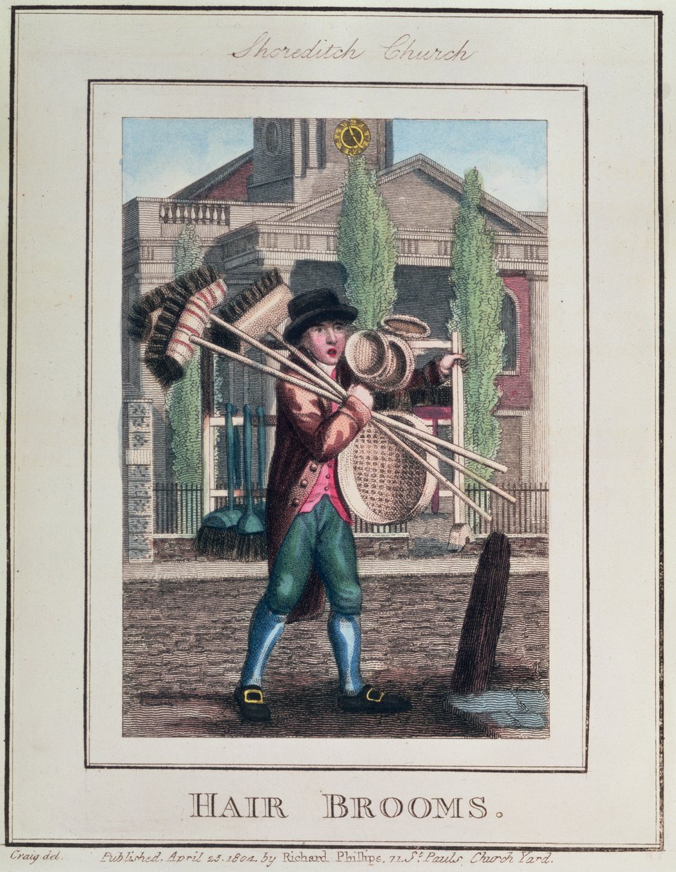 Hair Brooms, Shoreditch Church, fra 