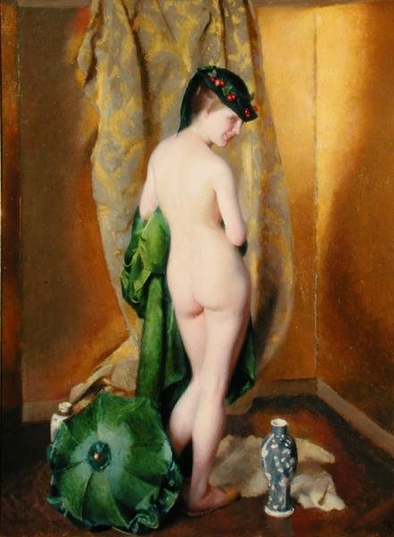 Fantasy Interlude (olje på lerret) av William McGregor Paxton