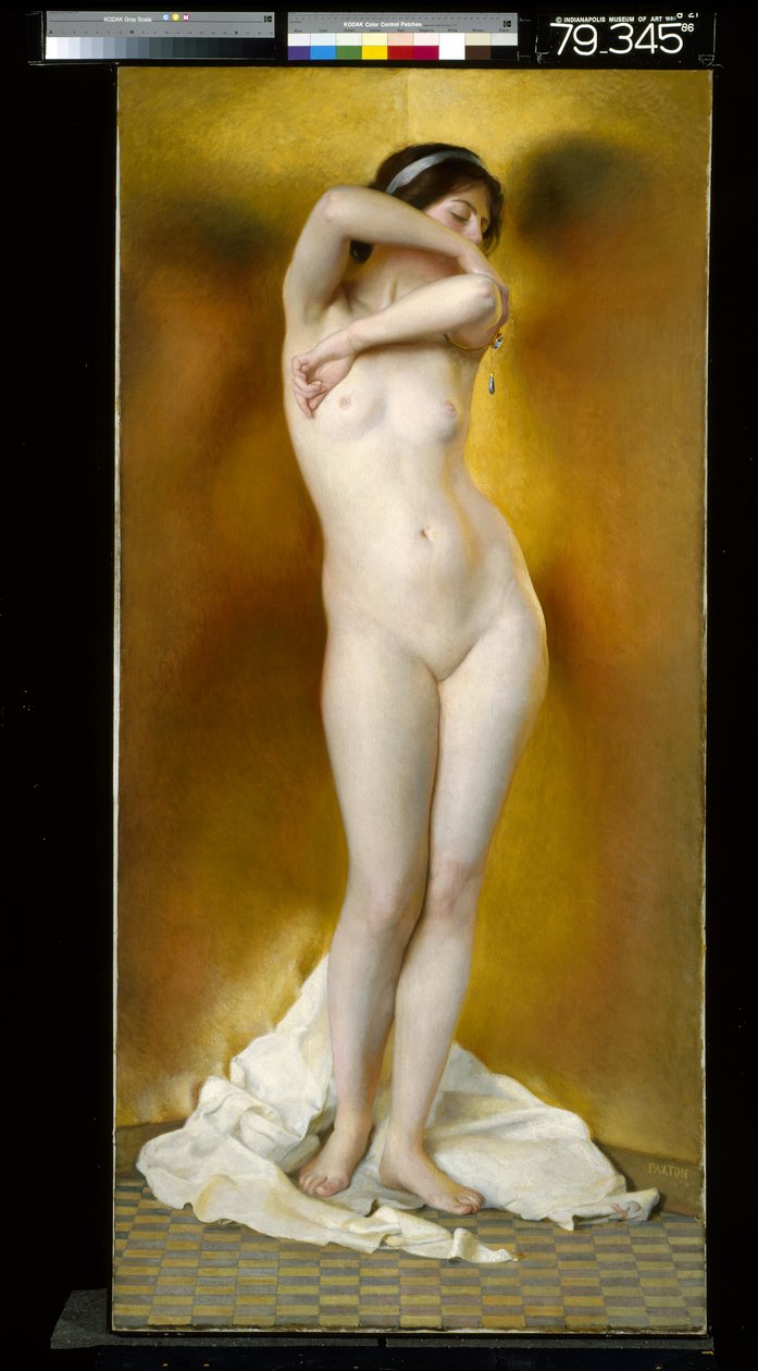 Glow Of Gold, Gleam Of Pearl (olje på lerret) av William McGregor Paxton