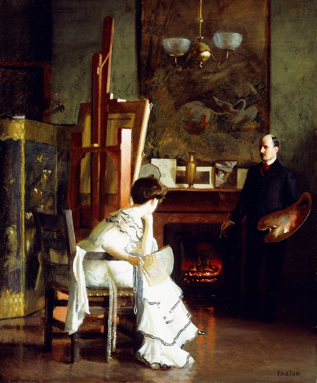 I studioet av William McGregor Paxton