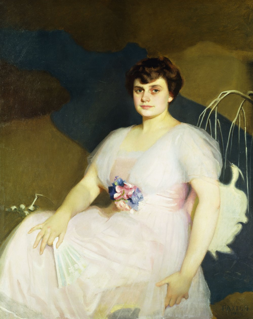 Portrett av Charlotte Parker Milne av William McGregor Paxton