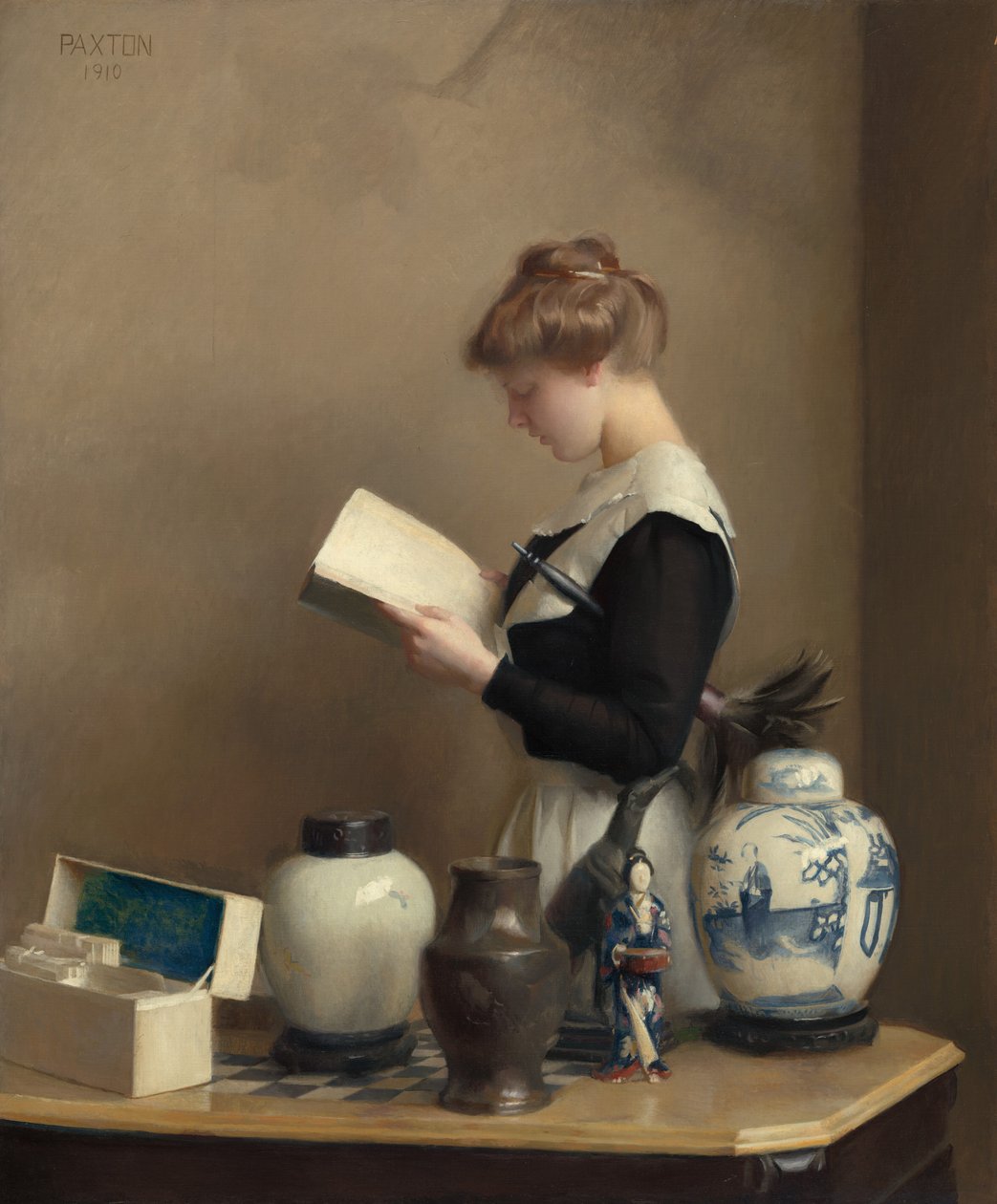 Hushjelpen, 1910. av William McGregor Paxton
