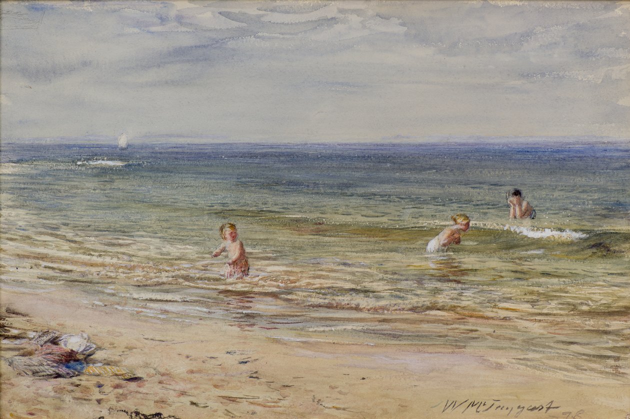 Jentebadere av William McTaggart