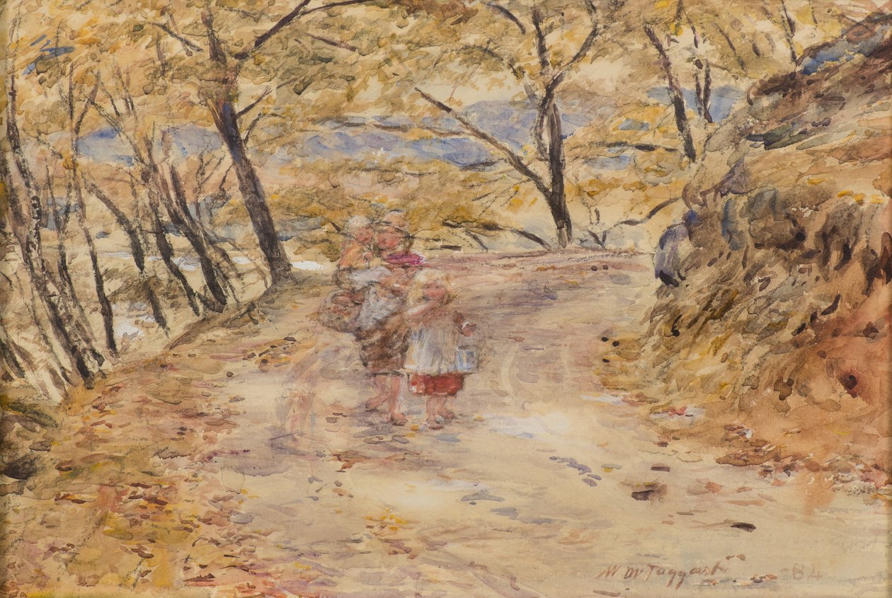 Skisse ved Trossachs av William McTaggart