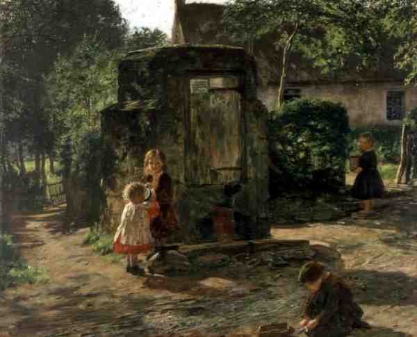 The Old Pump Well, ca. 1862-63 (olje på lerret) av William McTaggart