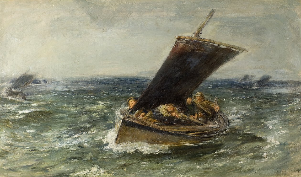 Gjennom vind og regn av William McTaggart
