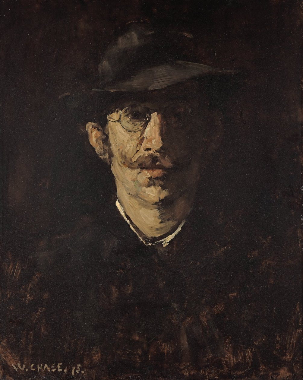 Portrett av Hugo von Habermann av William Merritt Chase