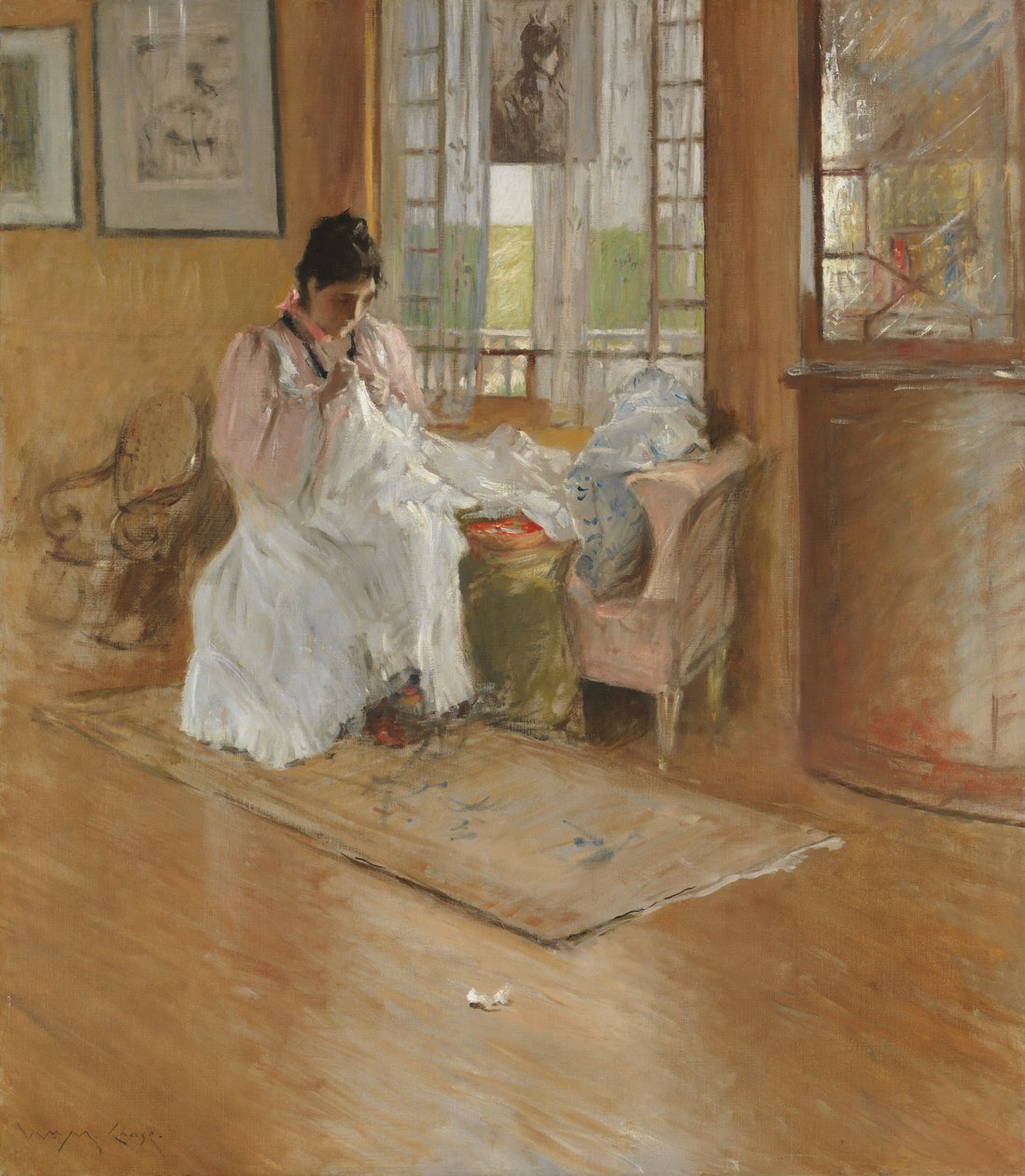 For the Little One, ca. 1896 (olje på lerret) av William Merritt Chase