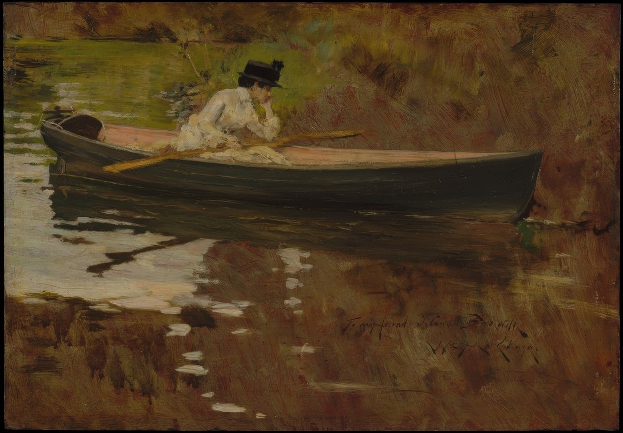 Mrs. Chase i Prospect Park av William Merritt Chase