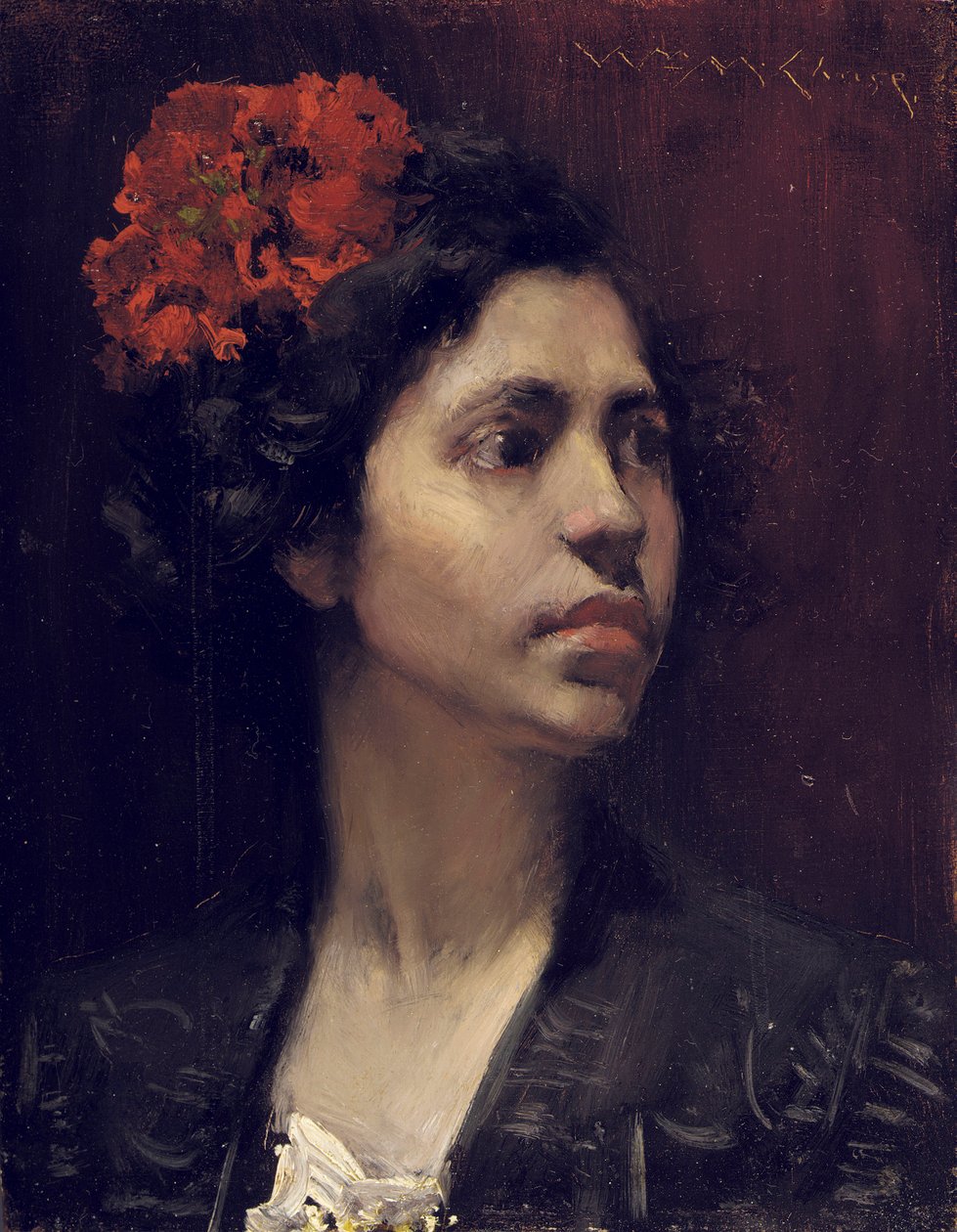 Spansk jente av William Merritt Chase