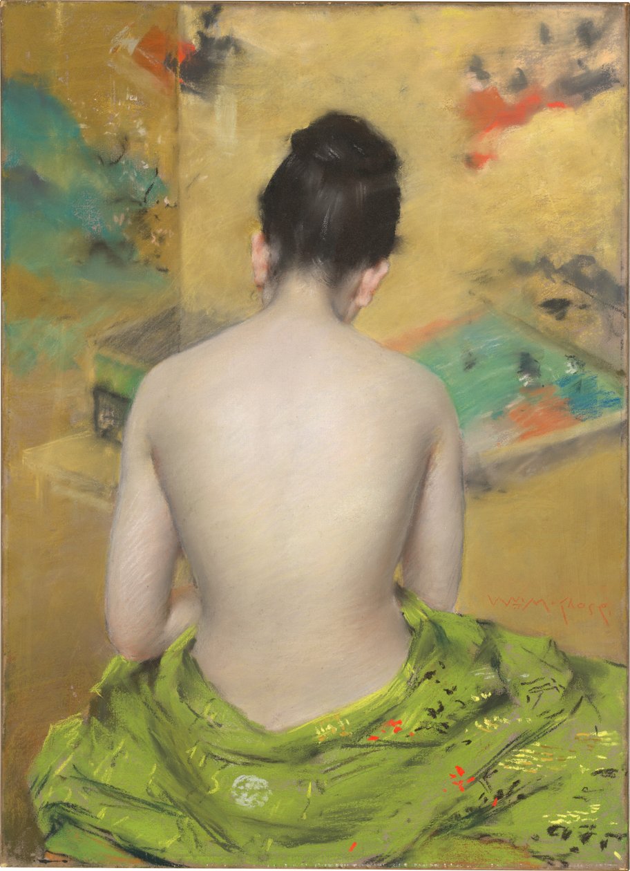 Studie av kjøttfarge og gull, 1888. av William Merritt Chase