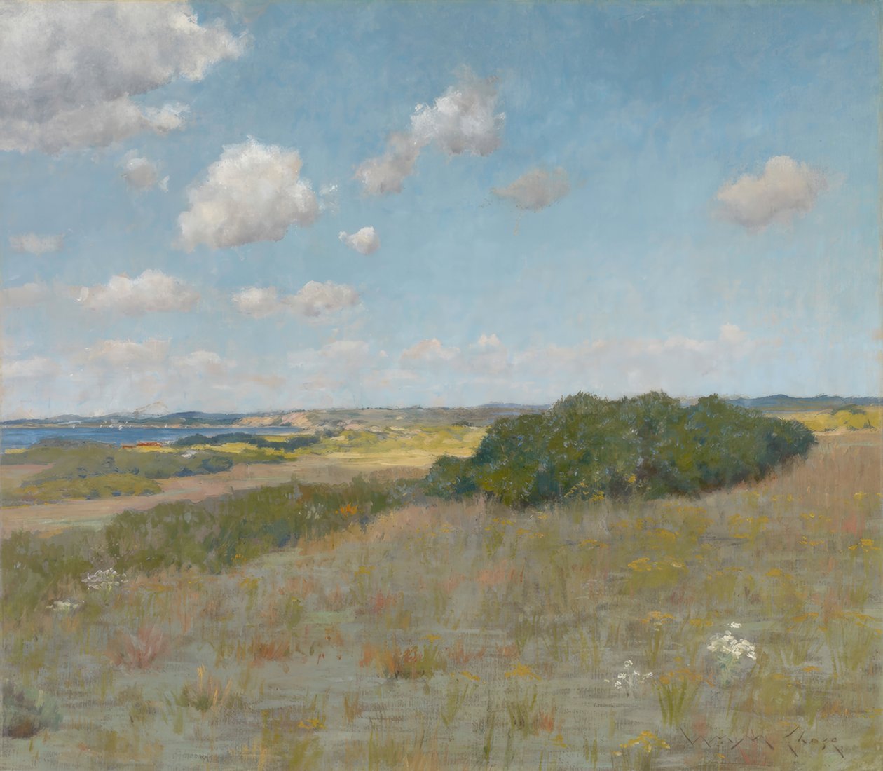 Sollys og skygge, Shinnecock Hills av William Merritt Chase